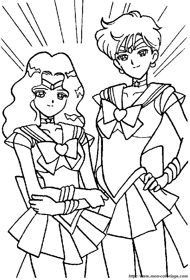 picture sailor moon to color