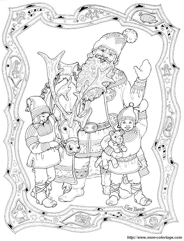 picture santa claus with children