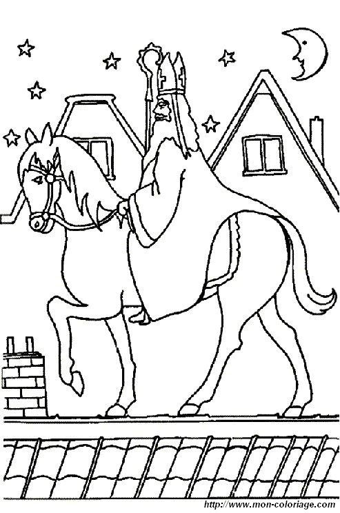 picture santa claus on his horse