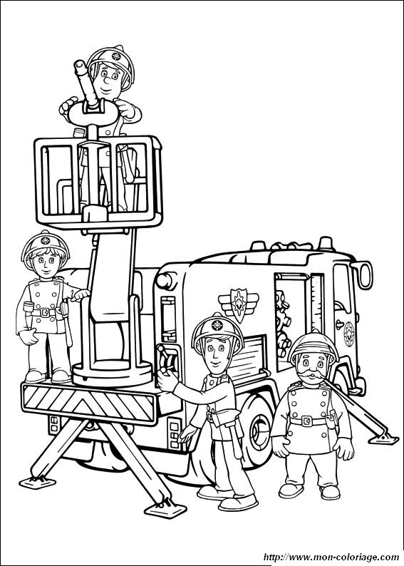 coloring sam the fireman page 5 coloriage de monstre