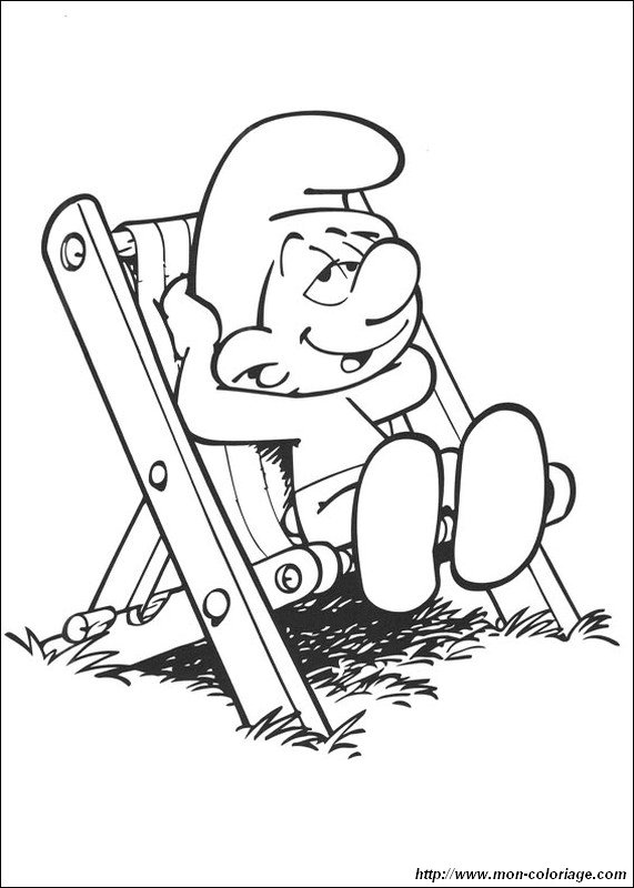 picture a smurf sleeping