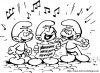 three smurfs singing