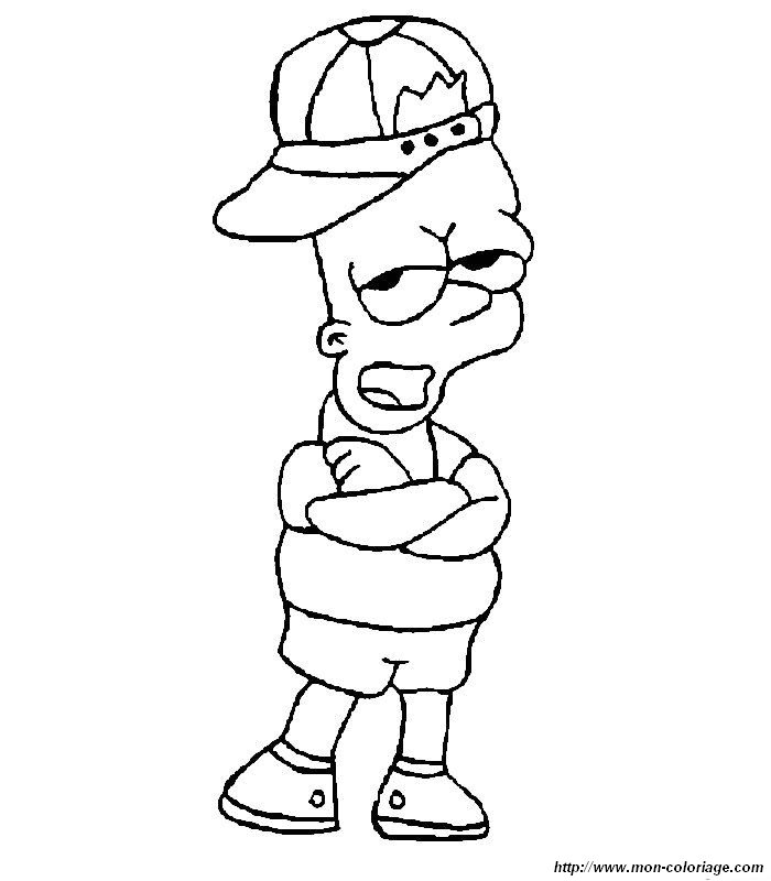picture simpsons to color