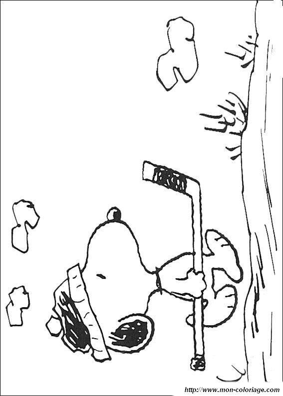 picture snoopy to color