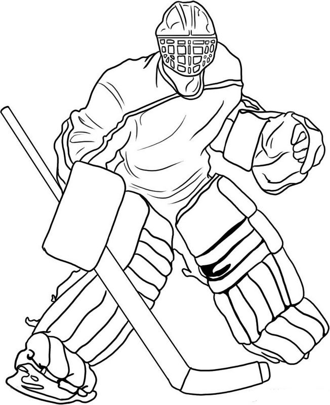 picture Hockey coloring pages