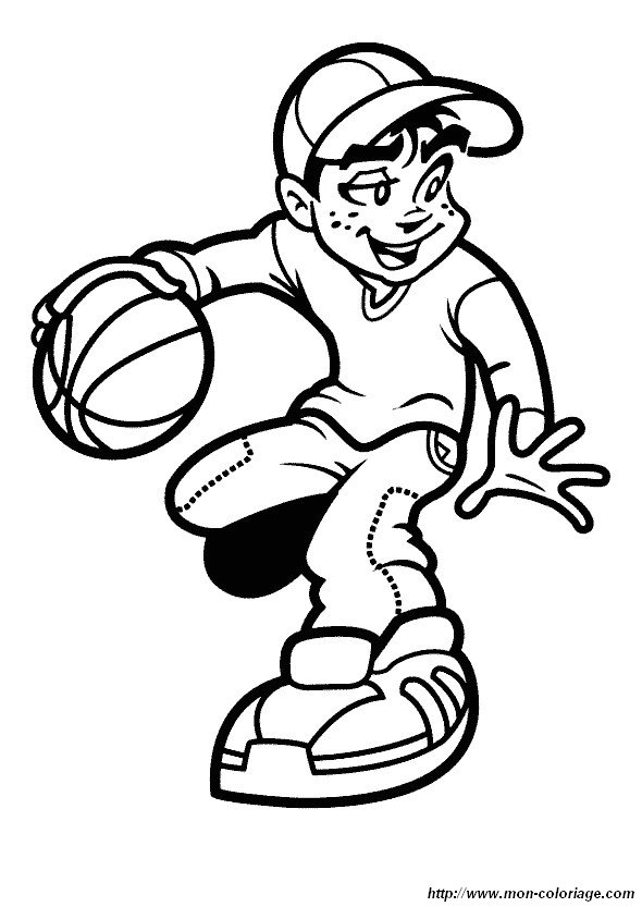 picture basketball coloring page 02