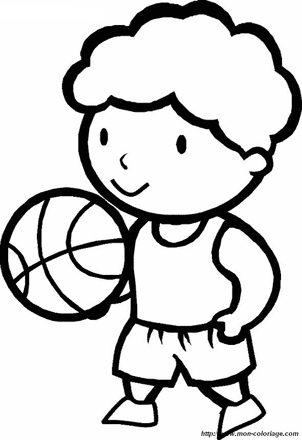 picture basketball coloring page 04