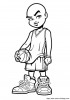 basketball coloring page 03