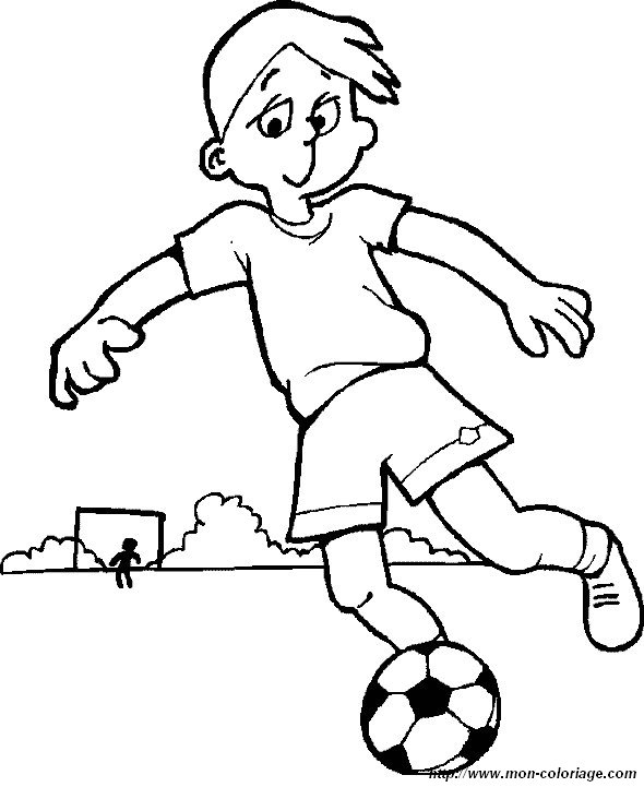 picture soccer football coloring page 13