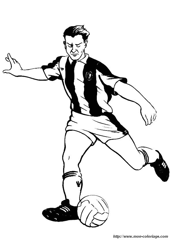 picture soccer football coloring page 24