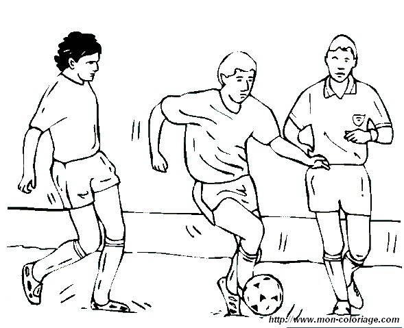 picture soccer football coloring page 27