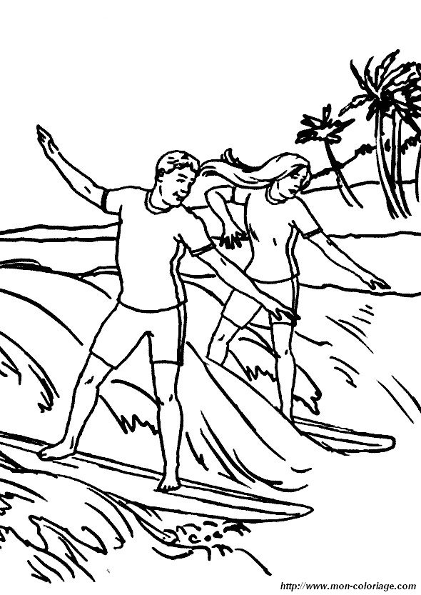 picture summer sports coloring page 07