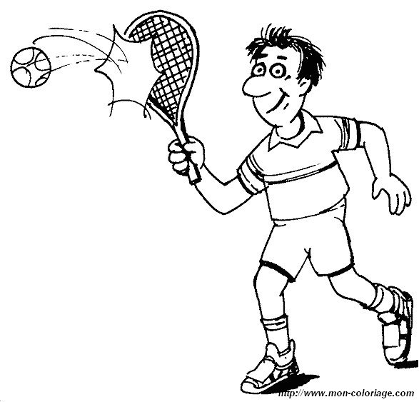 picture tennis coloring page 07