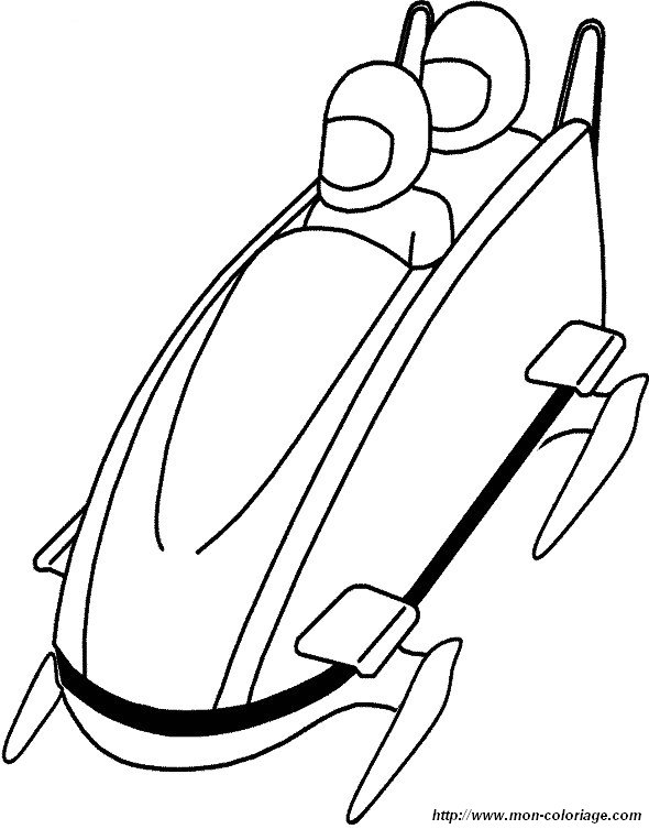 picture winter sports coloring page 01