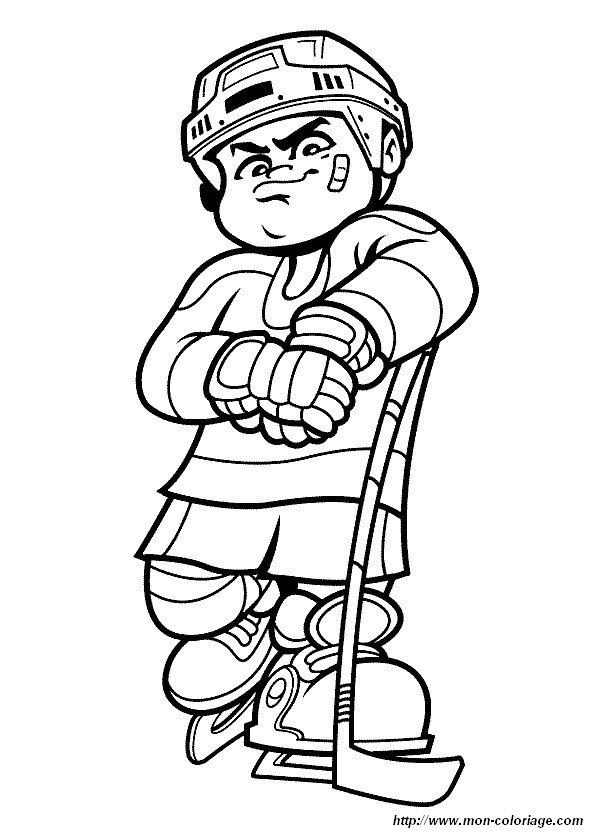 picture winter sports coloring page 03