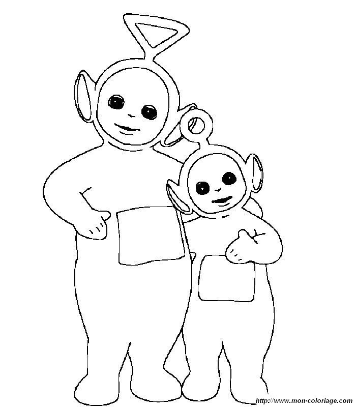 picture teletubbies to color