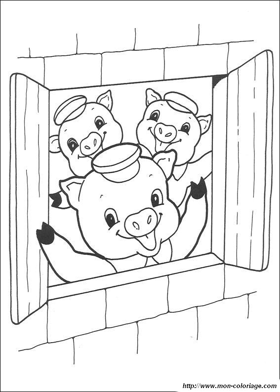picture three little pigs