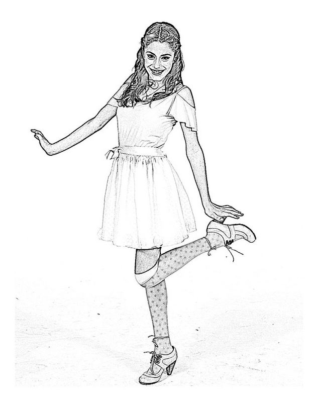 picture Violetta coloring pages