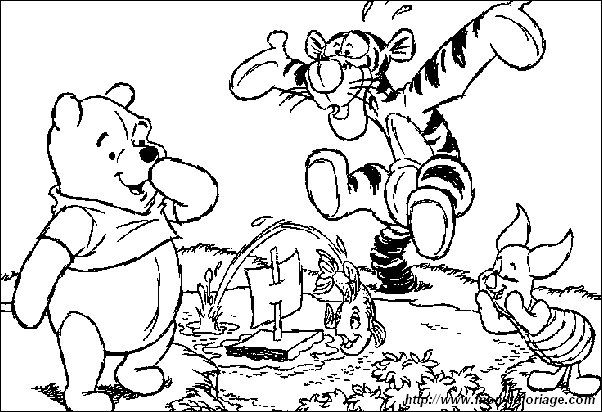 picture coloring winnie the pooh