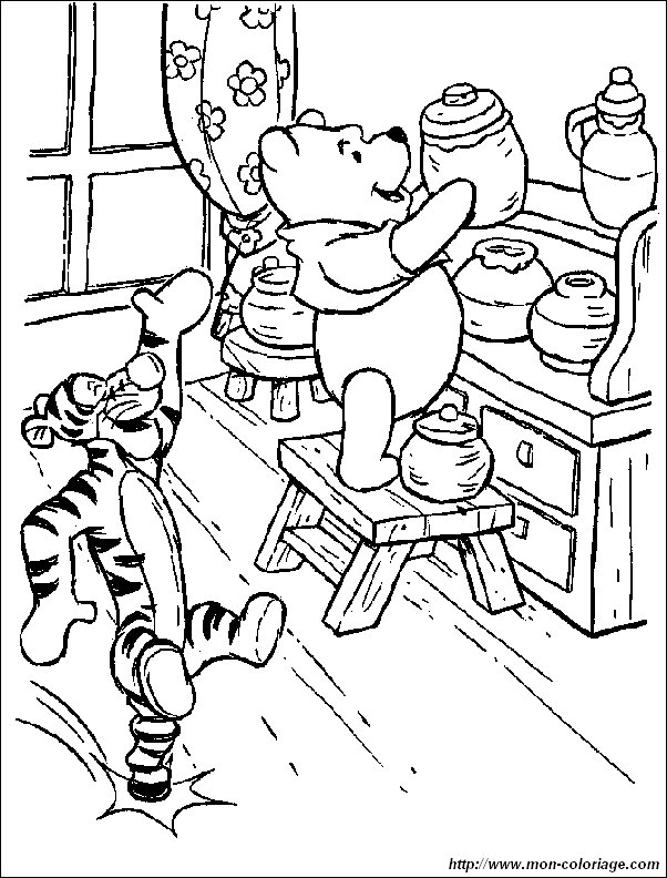 picture winnie the pooh to color