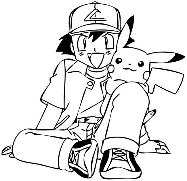 Pikachu and Ash